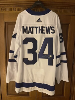 Auston Matthews Toronto Maple Leafs Authentic Adidas Autographed Jersey COA  MLSE