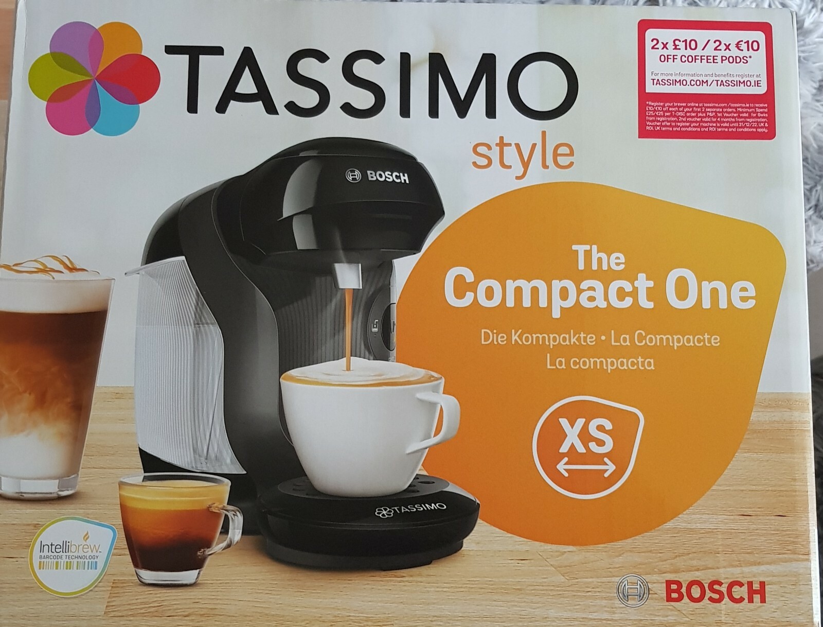 TASSIMO by Bosch Style TAS1102GB Pod Coffee Machine Black