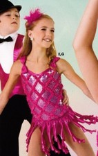 NEW Dress up Fun Intermediate child 6x-7 Foil Leotard /matching squiggle skirt