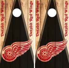 Detroit Red Wings Cornhole Wrap NHL Game Skin Set Vinyl Decal Art Decor CO290