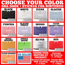 Battery Cover for Nintendo Game Boy Advance GBA Door Black/Glacier/Fuschia/Clear