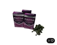3x PHAZYME ULTIMATE 500 mg Fast Gels Anti-Gas 20 ct. 60 Simethicone Exp: 02/2026
