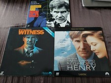  3 Harrison Ford Laserdiscs- Witness, Regarding Henry  Patriot Games