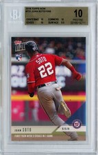 2018 TOPPS NOW MLB #731 JUAN SOTO ROOKIE - BGS PRISTINE 10 TOUGH GRADE!