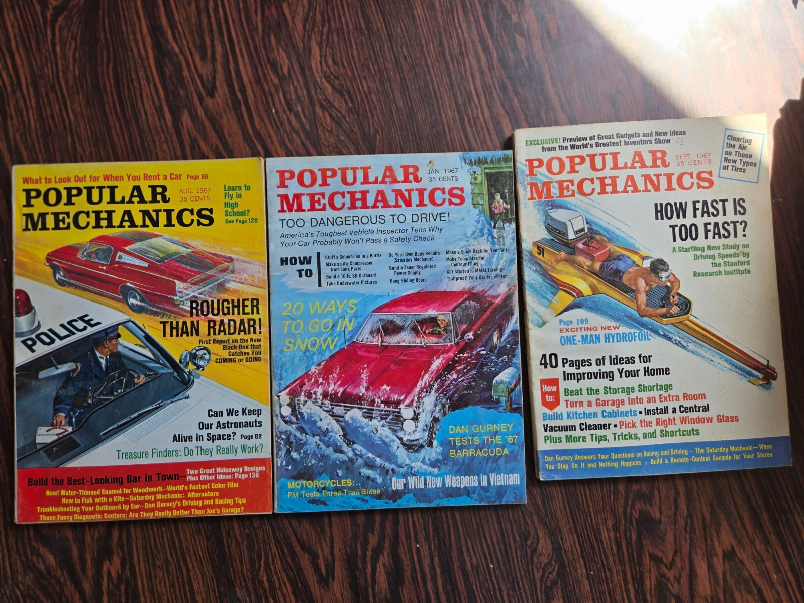 Set of 18 Poplular Mechanics Magazines 1967 through 1974 #OSSH