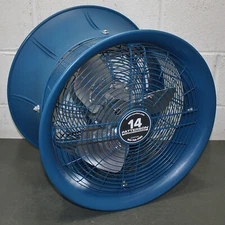 Patterson High-Velocity Industrial Fan H14C, 1/4 HP, 277V, 14" Blade, Air Cannon
