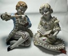 Vintage Orion Set Meisen.-Style Porcelain Musical Themed  Boy & Girl Figurines — photo 1