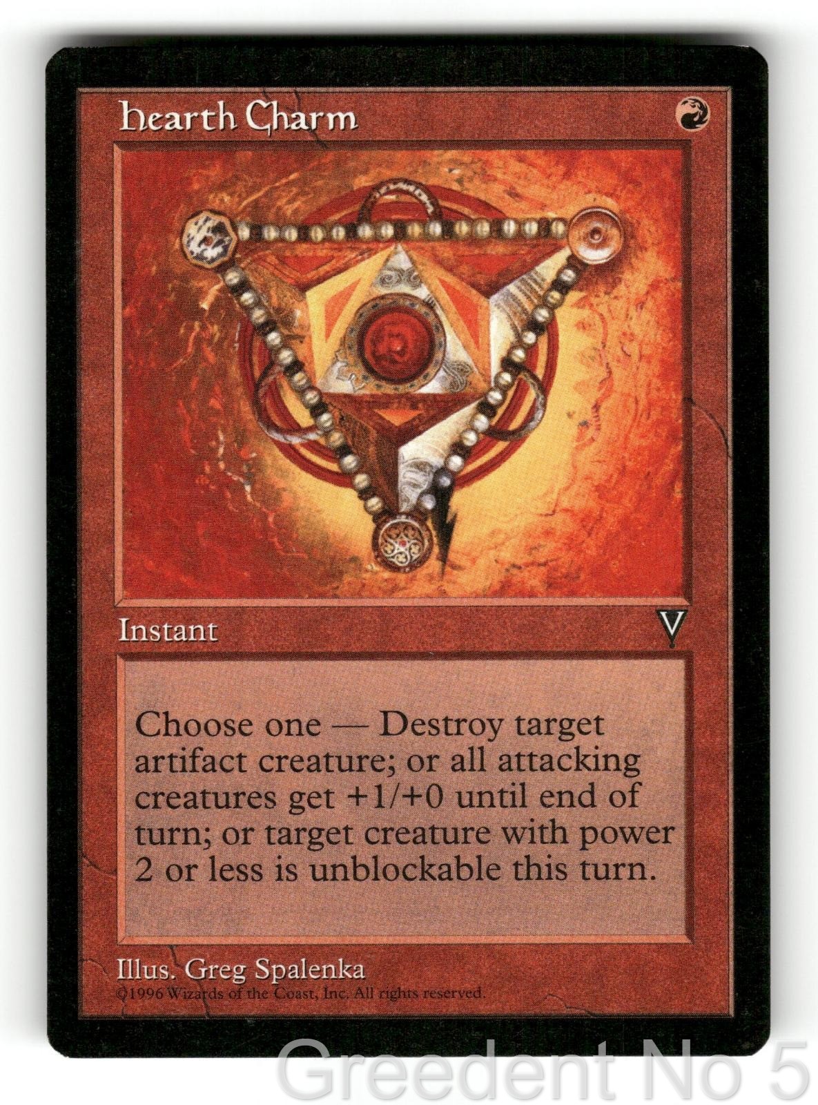 Hearth Charm Common Visions Magic: The Gathering Lightly Played