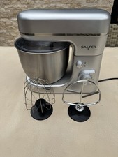 Salter 800W Stand Mixer 3.5L 8 Speed Silver w/ Stainless Steel Bowl Whisk