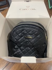 Tushbaby Quilted Vegan Leather Hip Seat Carrier Black