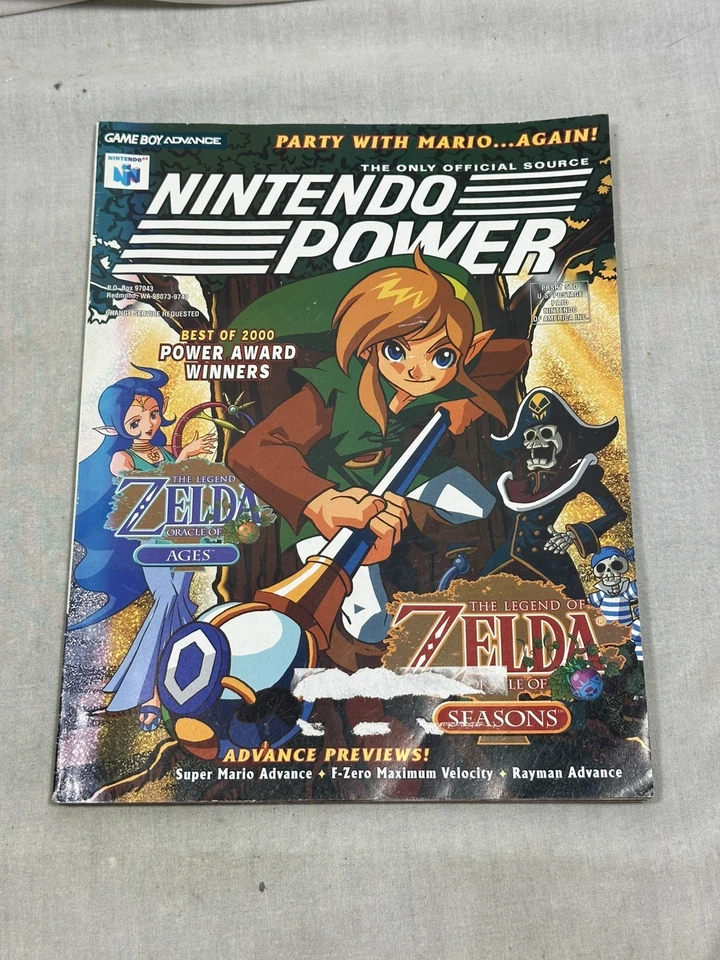 Nintendo Power Magazine 144 Zelda Oracle Seasons Ages w/ Poster and Inserts - Image 2 of 4