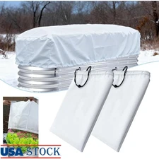 4x8 Raised Garden Bed Covers Winter Frost Protection Drawstring Insulation New