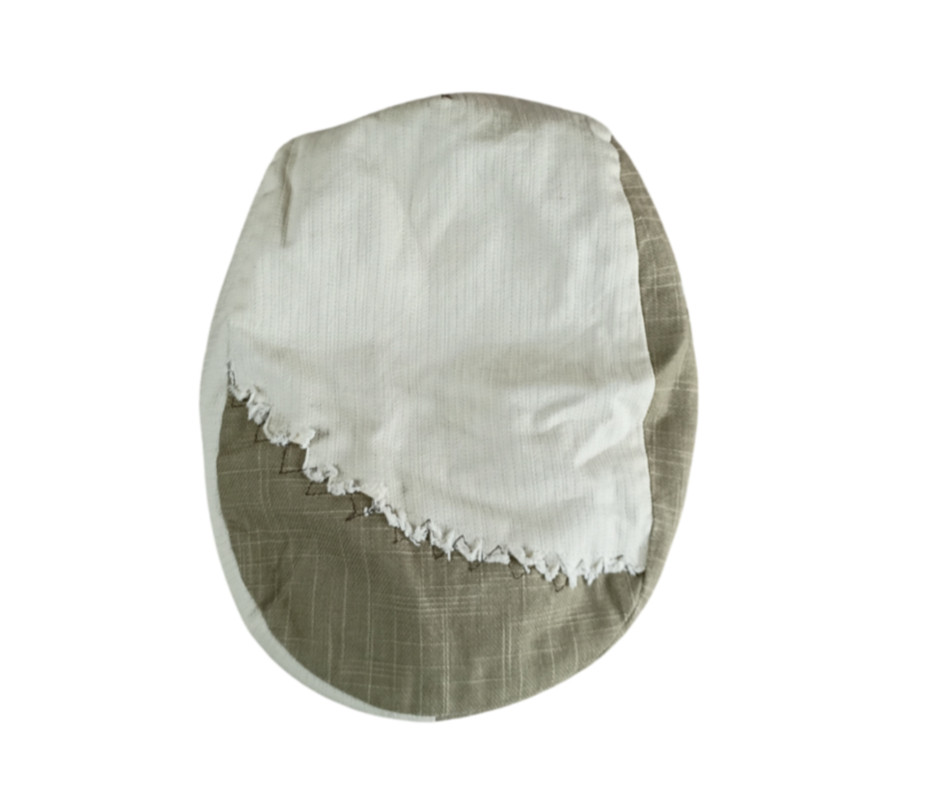 UBi Patchwork Newsboy Hat Cap Two-Tone Herringbon… - image 3