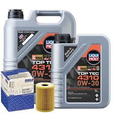 Motoröl 0W30 LIQUI MOLY Top Tec 4310 6L+MAHLE Ölfilter