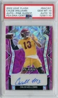 2022 Flash Caleb Williams PINK KALEIDOSCOPE Rookie Auto #'D 3/10 PSA 10/10 POP 1