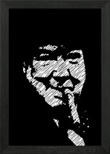 Winston Churchil Framed Wall Art Poster Canvas Print Picture