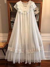 Vintage Chiffon Shadowline Nightgown And Peignoir Set Size Medium