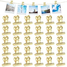 30 Stück Büroclips Edelstahl Gold Faltbar vielseitig