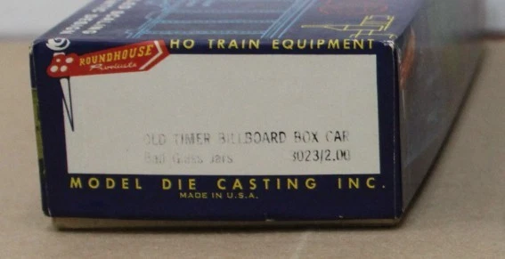 Vintage Roundhouse 3023HO 36' Billboard Box Car Ball Glass Jars NIB RTR - Image 4 of 4