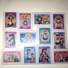 Pretty Guardian Sailor Moon Rare Kira Prism Card Complete Set of 12 Types Japan