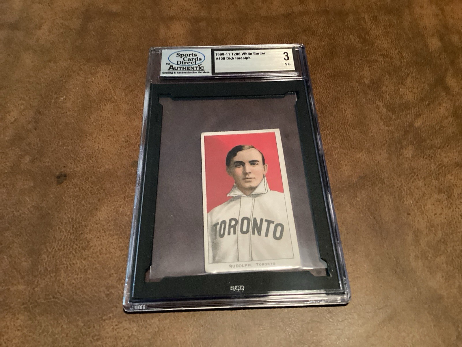 1909-11 T206 White Border Piedmont Dick Rudolph SCD 3 VG