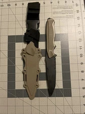 SportPro Rubber training/airsoft Knife 141 Dark Earth Sheath Discontinued