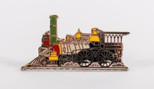 Vintage Railroad Train Pin Steam Locomotive Railway