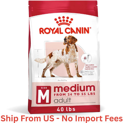 Royal Canin Size Health Nutrition Medium Adult Dry Dog Food, 40 lbs., Free Ship