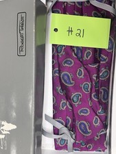 Robert Talbot Purple Paisley, Cumber Bun And 2 1/2 Inch Bowtie Set