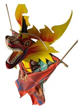 40712 - Vibrant Colorful Dragon Silk Flying Kite W-1 