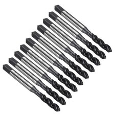 10pcs Spiral Flute Thread Tap M5 x 0.8 Metric Machine Taps HSS Nitrided Coated
