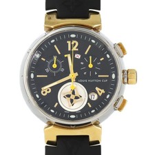 Louis Vuitton Tambour Chronograph Q1325 SSxGP Quartz Watch