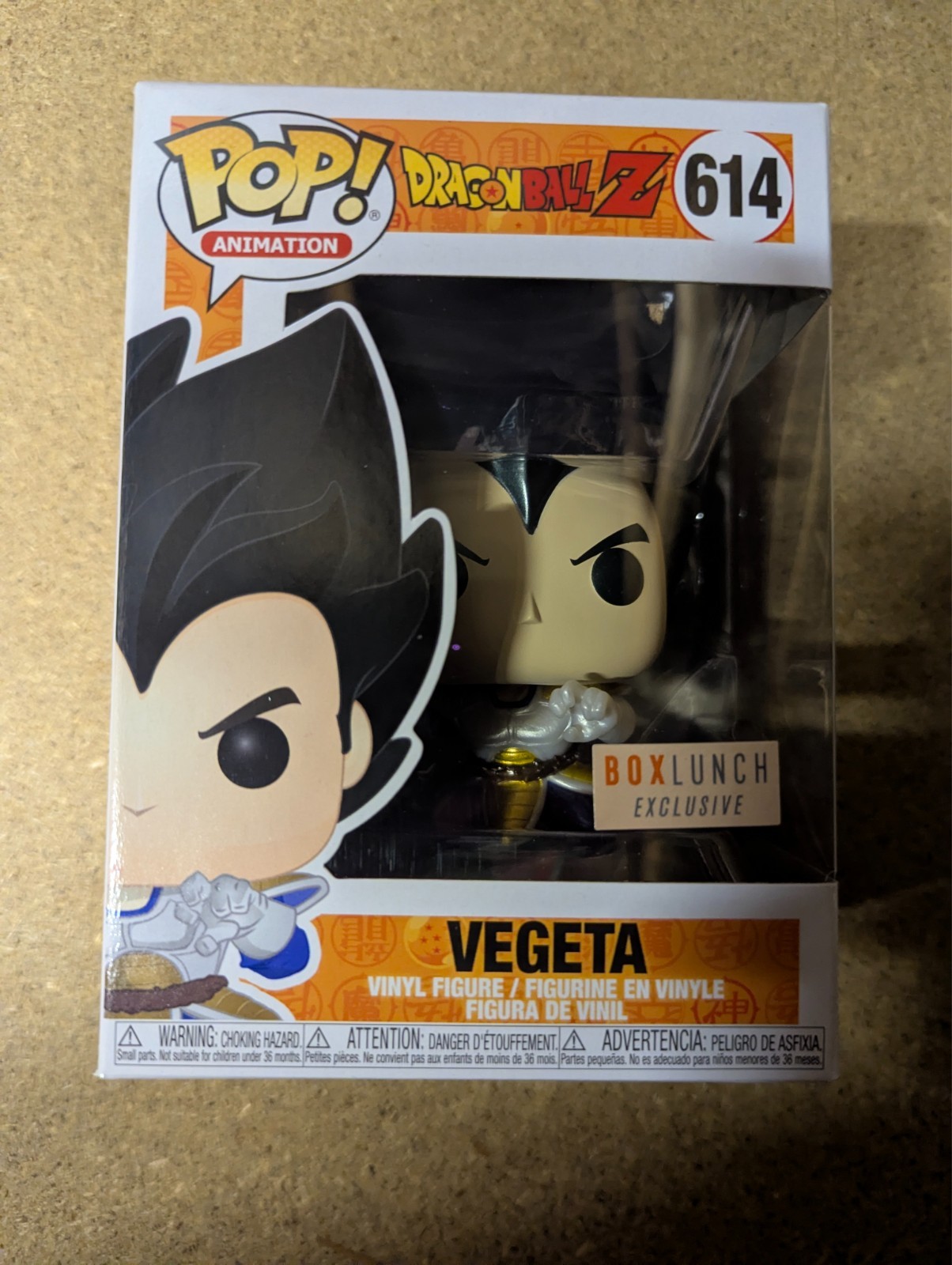 Funko Pop! - Dragon Ball Z - Vegeta #614 - Cromo - Exclusivo de Boxlunch