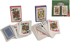 Carte Da Gioco Set 2 Mazzi Carta Poker Black Jack Ramino Scala 40 Playing Cards 