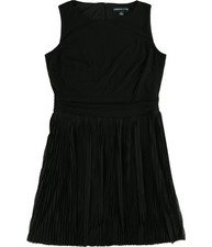 American Living Womens Pleated Fit & Flare A-line Dress