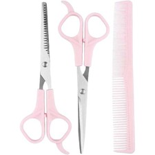 Pink Stainless Steel Hair Cutting Shears Set 6.7 Inch Shear Thinning Scissor