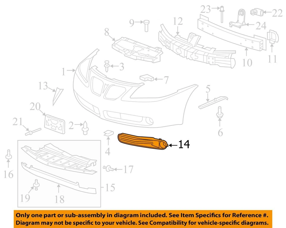 Se adapta a Pontiac G6 2010 parrilla rueda LWR 20830156 - NUEVO FABRICANTE DE EQUIPOS ORIGINALES 20830156 Foto 3 de 4
