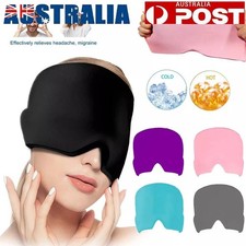 Ice Cap Tension Headache Migraine Relief Mask Heat Cold Therapy Hat Headache AUS