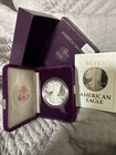 1987-S Proof American Silver Eagle 1 oz Silver Dollar W/ Original Box & COA