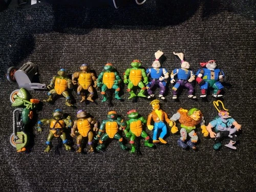 Vintage TMNT Teenage Mutant Ninja Turtles Lot  Action Figures 80s 90s Playmates