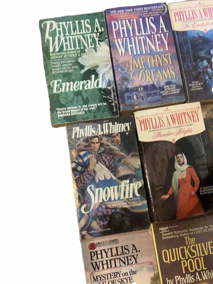 Lot of 11 Phyllis A. Whitney Vintage Paperback PB Books Thriller Romance Varity Foto 2 de 4