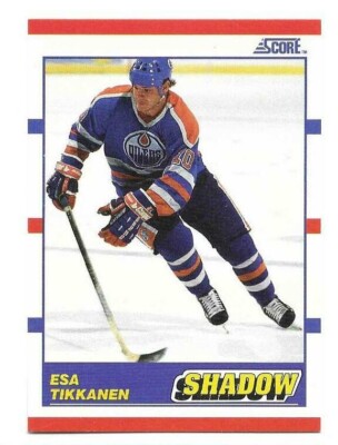 ESA TIKKANEN 1990-91 SCORE SHADOW CARD NM-MT+ CONDITION