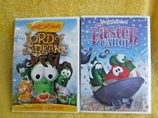 NEW/SEALED 2 DVD SET ANIMATED VEGGIETALES LORD OF THE BEANS & AN EASTER CAROL!