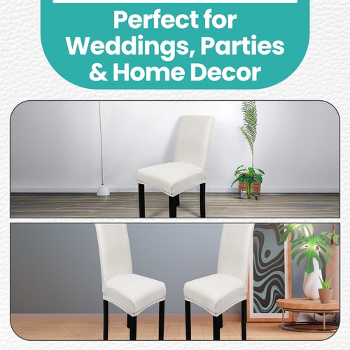 Terciopelo Silla Fundas Elástico Comedor Asiento Fundas para Hogar Boda Banquete - Imagen 73 de 85