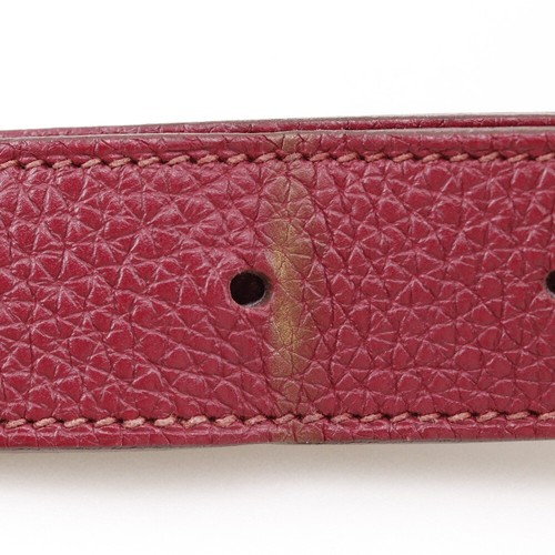HERMES Sokelly 26 Shoulder Bag Rouge Red / Gold Hardware Togo Women - Picture 7 of 12