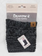 NWT - Ms. Boot Toppers from BearPaw - Marled Charcoal - One Size