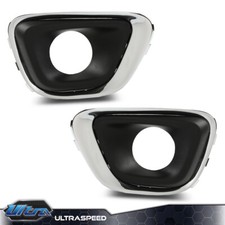 Left Right Side Front Fog Light Cover Black Fit For 2014-2017 Jeep Compass Left Right Side Front Fog Light Cover Black Fit For 2014-2017 Jeep Compass