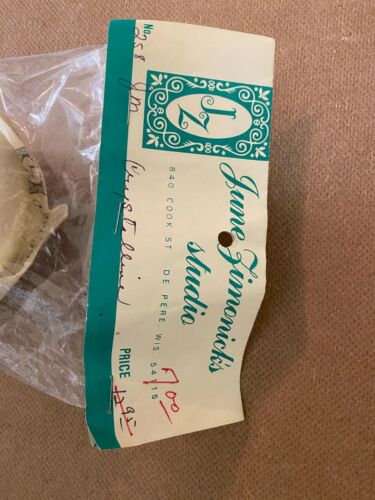 JUNE ZIMONICK Kit Crystalline Lg White SEALED Vtg Ornament Kit UFO Shape 258 JM - Picture 2 of 3
