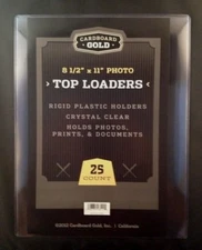 25 8.5x11 Ultra CBG Premium Pro Hard Rigid Toploaders Photo Topload Holders New