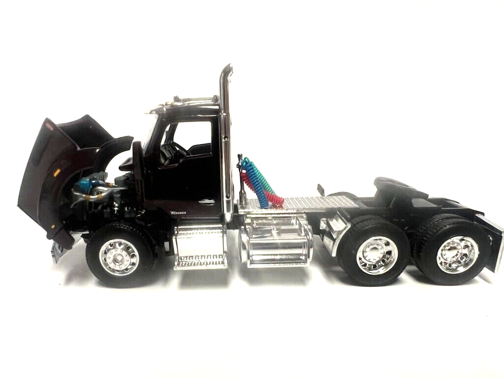 DCP / FIRST GEAR 1/64 SCALE T-880 KENWORTH DAY CAB, BLACK CHERRY